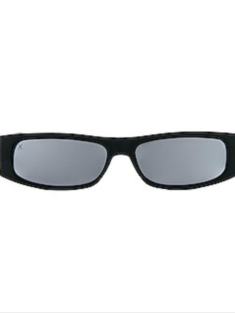 Dime LesDo Girls Night Low Profile Mirrored Rectamgular Makeup Sunglasses- Black